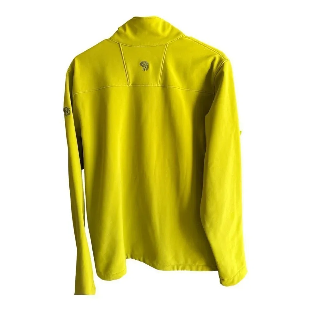 Mountain Hardwear Men’s Medium Vibrant Green  Water Repellent Soft-shell Jacket